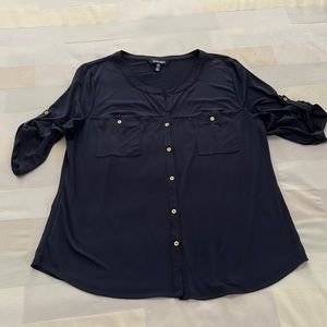 Ellen Tracy Navy top